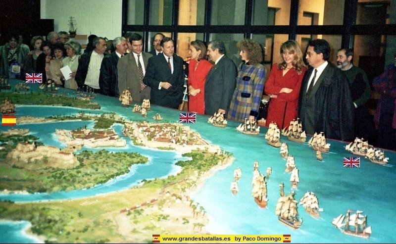 maqueta batalla de cartagena de indias